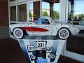 Corvette statue at the hotel